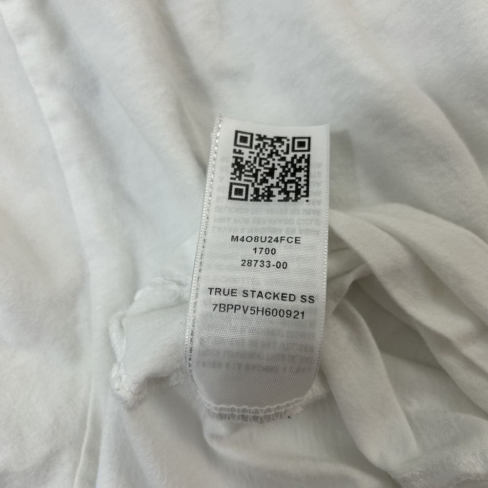 True Religion T-Shirt Men's White Large Cotton Graphic Print Short Sleeve Stack - Picture 11 of 11